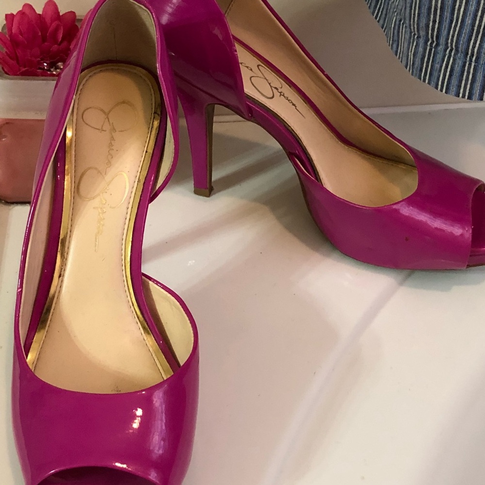 Jessica Simpson Hot Pink Pumps